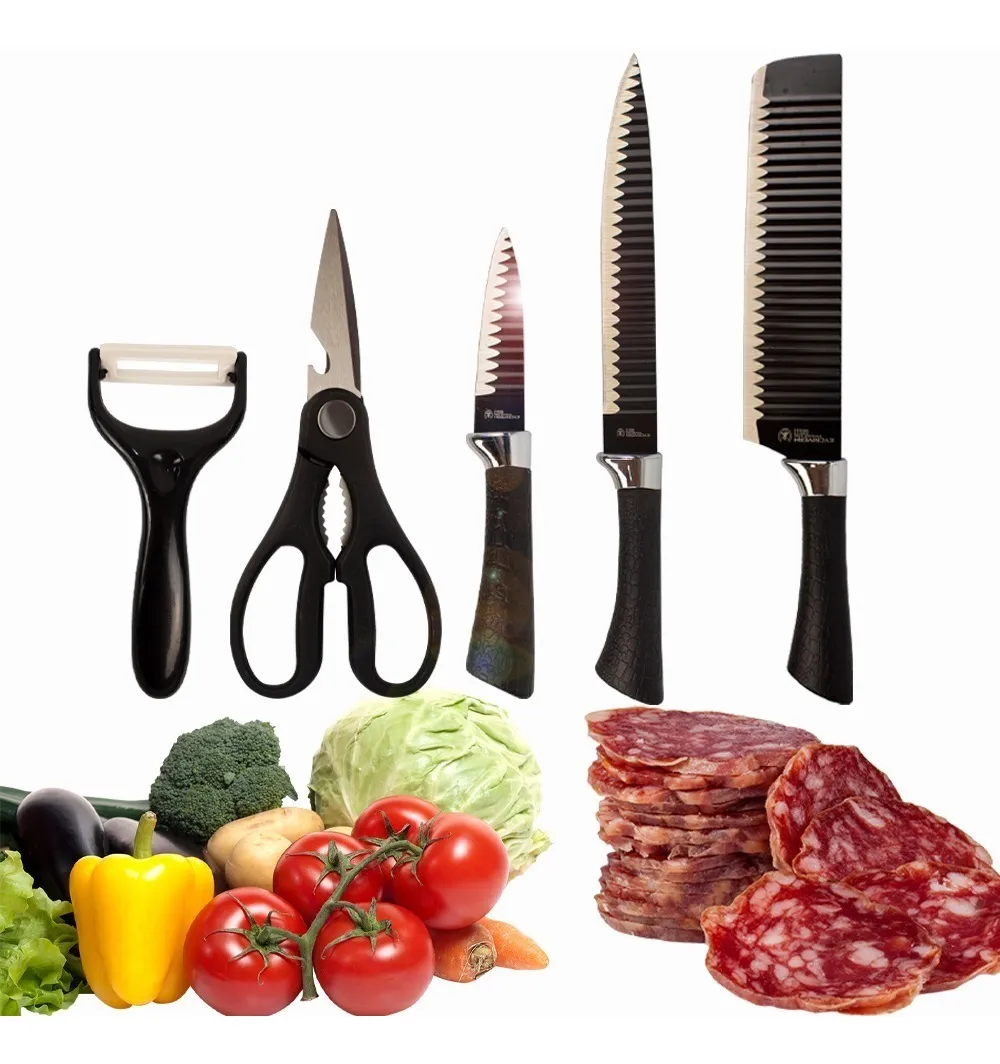  Maarten Juego de cuchillos de cocina – Juego de 4 cuchillos de  chef de acero inoxidable con funda – Juegos de cuchillos en caja, regalos  para la familia (rojo) : Hogar y Cocina