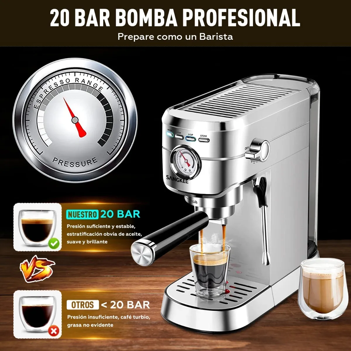 Esta cafetera espresso Sboly que combina café en grano y cápsulas es la más  vendida en  (y está rebajada hoy)