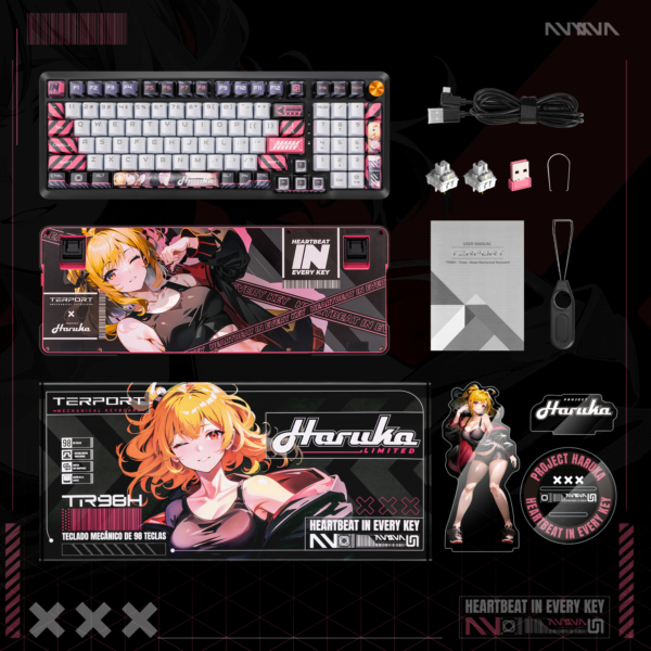 TERPORT x HARUKA 2.0 Teclado Mecánico Inalámbrico Rgb Anime - Image 10