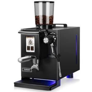 SANGKEE Cafetera Espresso 20 Bares, Molinillo Integrado, Doble Caldera PID