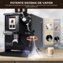 SANGKEE Cafetera Espresso 20 Bares, Molinillo Integrado, Doble Caldera PID