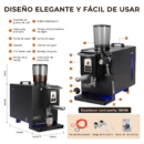 SANGKEE Cafetera Espresso 20 Bares, Molinillo Integrado, Doble Caldera PID