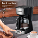 Cafetera de Goteo Sangkee 12 Tazas  Programable con Temporizador