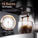 Cafetera Espresso Máquina de Café 19 Bares SANGKEE con Espumador de Leche