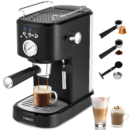 Cafetera Espresso 20 Bares, Espumador, Pantalla Táctil, 1.4L