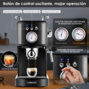 Cafetera Espresso 20 Bares, Espumador, Pantalla Táctil, 1.4L