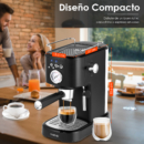 Cafetera Espresso 20 Bares, Espumador, Pantalla Táctil, 1.4L