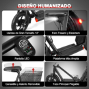 Sonixed Scooter Eléctrico de Adultos con Asiento motor 300W