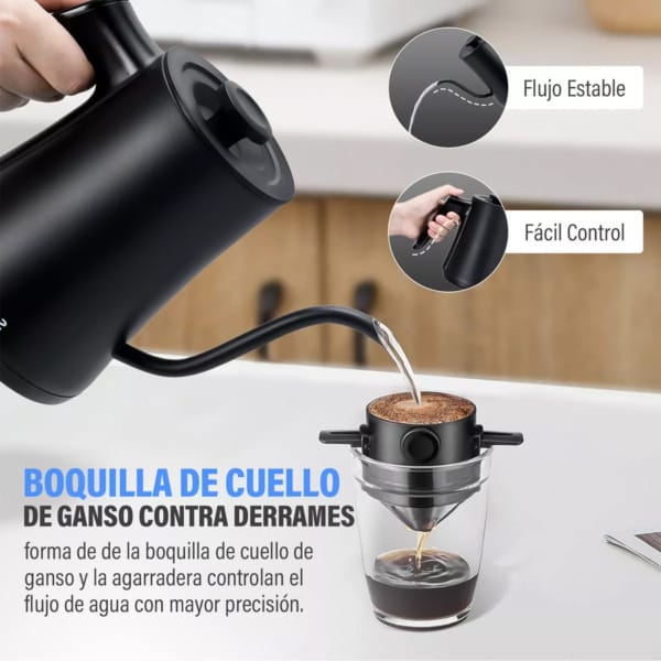 Tetera eléctrica de acero inoxidable