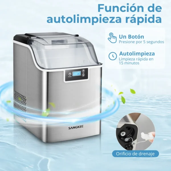 Máquina de hielo portátil Nugget 20kg/día