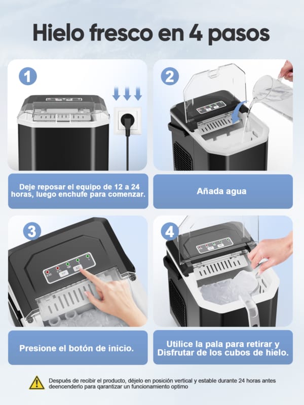 Máquina De Hacer Hielo Portátil con Asa
