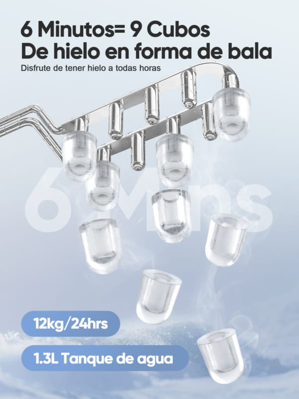 Máquina De Hacer Hielo Portátil con Asa