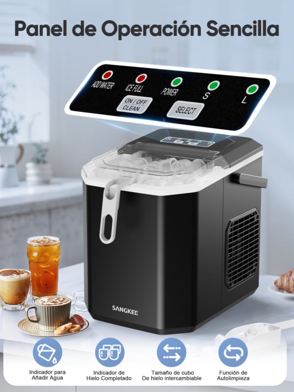 Máquina De Hacer Hielo Portátil con Asa
