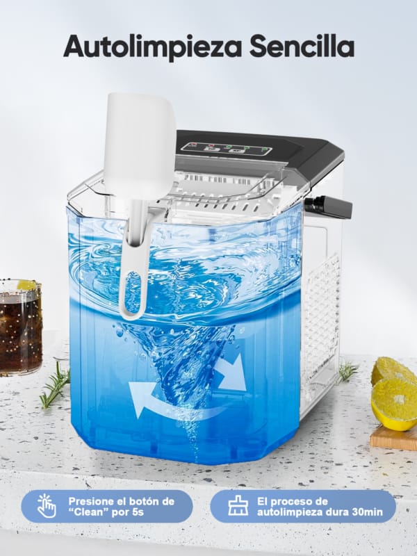 Máquina De Hacer Hielo Portátil con Asa