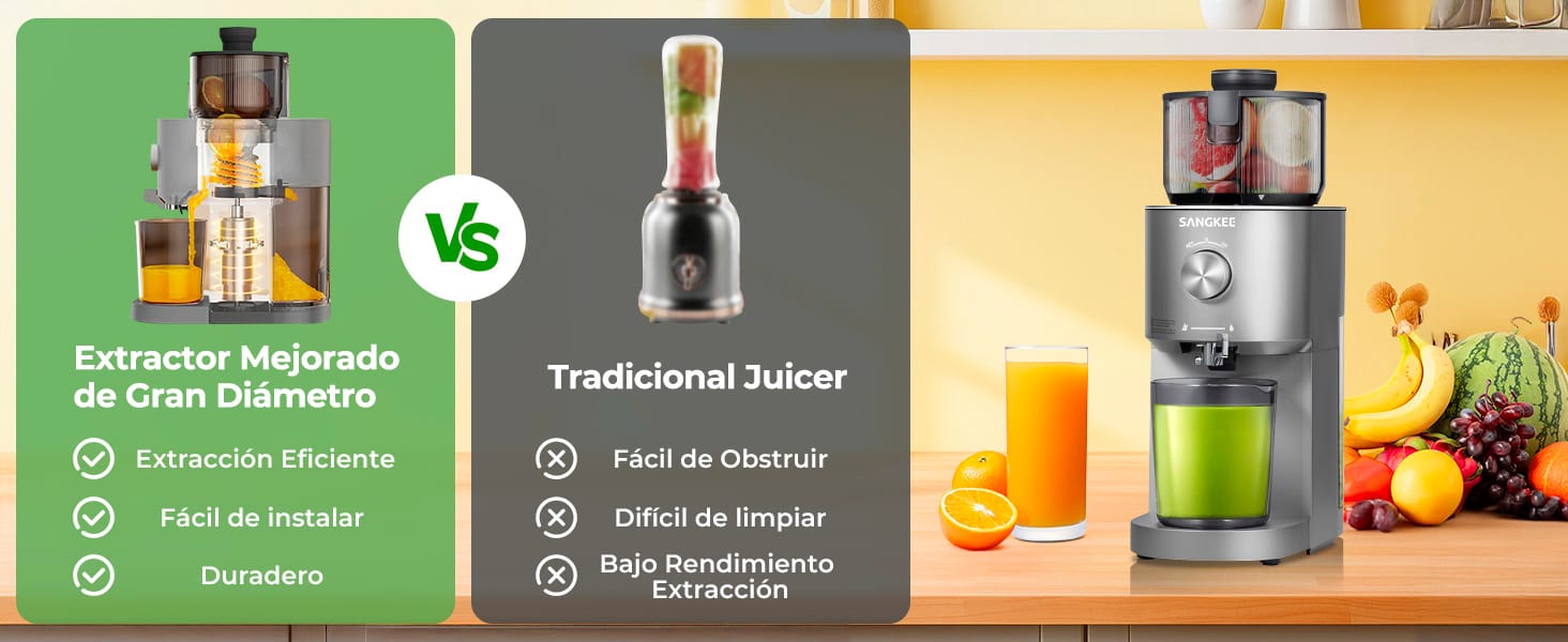 extractor de jugos prensado en frío