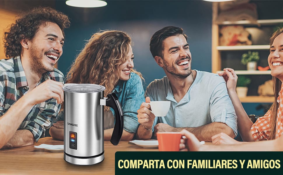 Espumador de leche eléctrico 3 en 1 – Frío/Caliente fácil limpiar