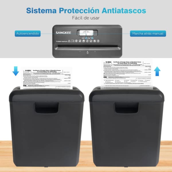 trituradora de papel 6 hojas